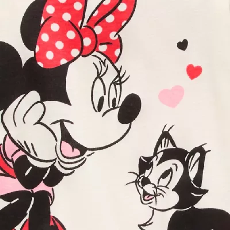 Disney Collection Toddler Girls Minnie Mouse Crew Neck Long Sleeve 4-pc. Pajama Sets