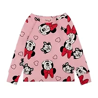 Disney Collection Toddler Girls Minnie Mouse Crew Neck Long Sleeve 4-pc. Pajama Sets