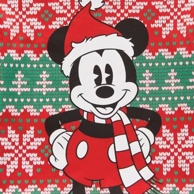 Toddler Boys Crew Neck Long Sleeve Regular Fit Mickey Mouse Graphic T-Shirt