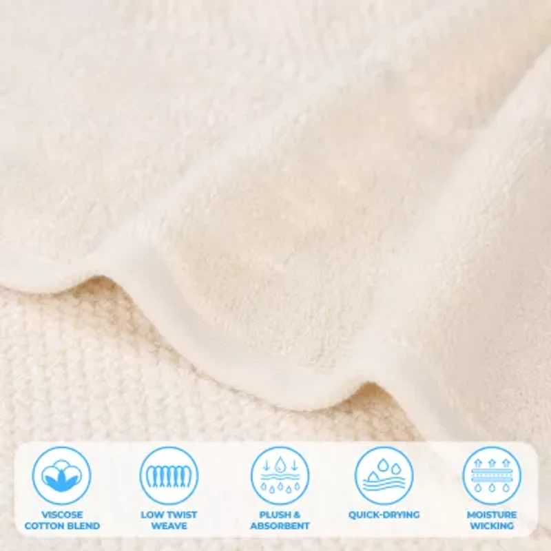 SUPERIOR® Mile Collection | 80% Cotton 20% Viscose 6-pc. Solid Hand Towel