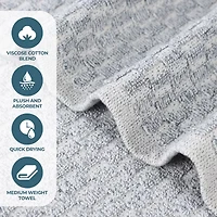 SUPERIOR® Juno Collection | 80% Cotton 20% Viscose 2-pc. Bath Sheet