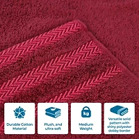 SUPERIOR® Hays Collection | 100% Cotton 8-pc. Quick Dry Solid Bath Towel Set