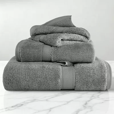 SUPERIOR® Madison Collection | Plush Egyptian Cotton 3-pc. Quick Dry Solid Bath Towel Set