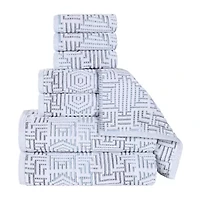 SUPERIOR® Jasper Collection | 100% Cotton 8-pc. Quick Dry Solid Bath Towel Set