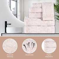 SUPERIOR® Jasper Collection | 100% Cotton 8-pc. Quick Dry Solid Bath Towel Set