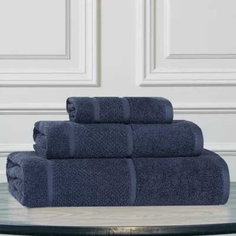 SUPERIOR® Mile Collection | 80% Cotton 20% Viscose 3-pc. Quick Dry Solid Bath Towel Set