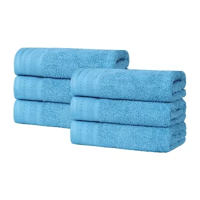SUPERIOR® Honeycomb Collection | 100% Combed Cotton 6-pc. Solid Hand Towel
