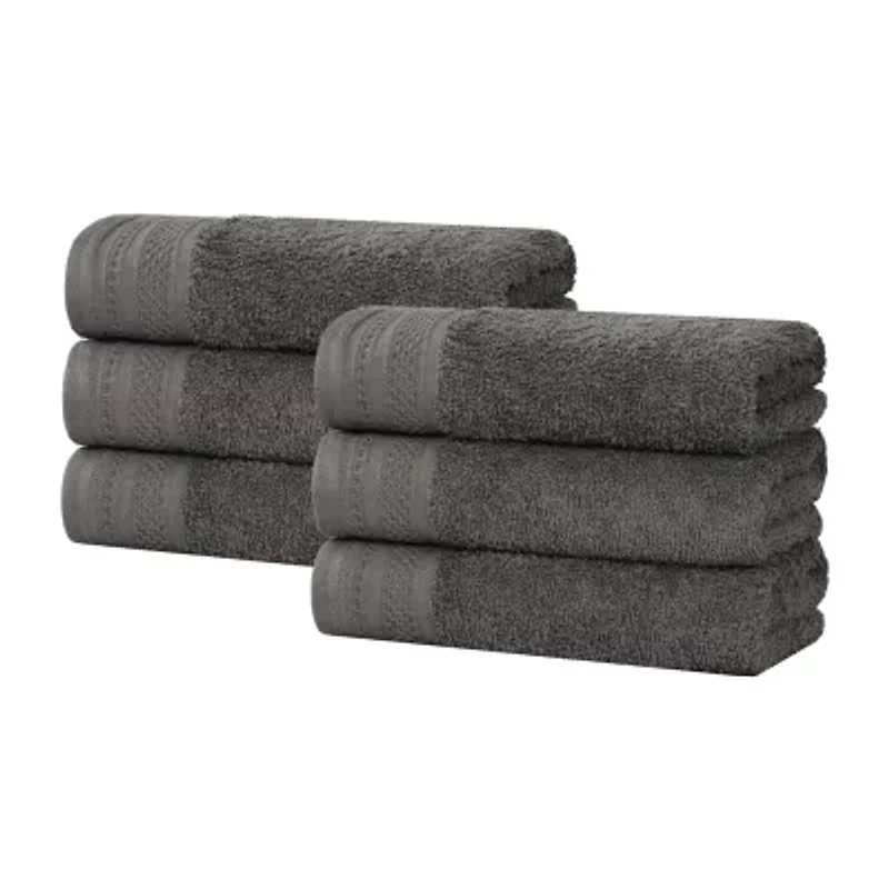 SUPERIOR® Honeycomb Collection | 100% Combed Cotton 6-pc. Solid Hand Towel