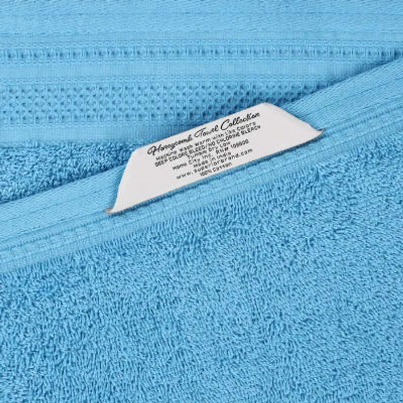 SUPERIOR® Honeycomb Collection | 100% Combed Cotton 6-pc. Solid Hand Towel