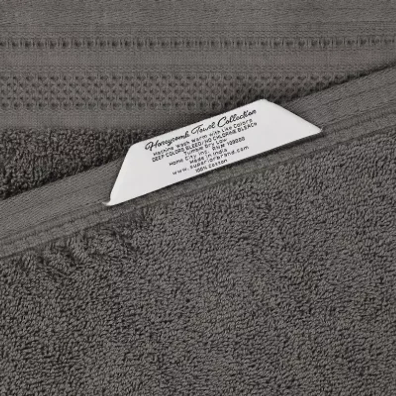 SUPERIOR® Honeycomb Collection | 100% Combed Cotton 6-pc. Solid Hand Towel