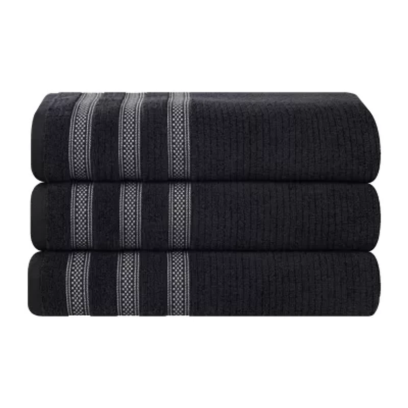 SUPERIOR® Brea Collection | 100% Cotton 3-pc. Quick Dry Geometric Bath Towel