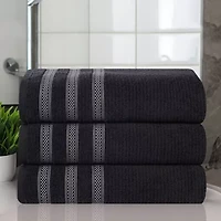 SUPERIOR® Brea Collection | 100% Cotton 3-pc. Quick Dry Geometric Bath Towel