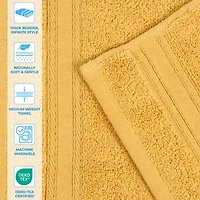 SUPERIOR® Belmont Collection | 100% Cotton 8-pc. Quick Dry Solid Bath Towel Set