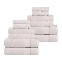 SUPERIOR® Belmont Collection | 100% Cotton 12-pc. Quick Dry Solid Bath Towel Set