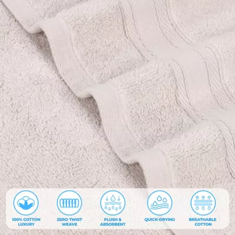 SUPERIOR® Belmont Collection | 100% Cotton 12-pc. Quick Dry Solid Bath Towel Set