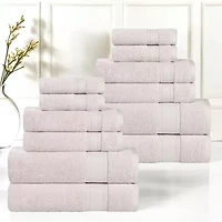 SUPERIOR® Belmont Collection | 100% Cotton 12-pc. Quick Dry Solid Bath Towel Set