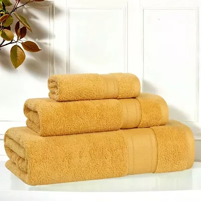 SUPERIOR® Belmont Collection | 100% Cotton 3-pc. Quick Dry Solid Bath Towel Set