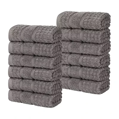 SUPERIOR® Napa Collection | 100% Cotton 12-pc. Quick Dry Washcloth