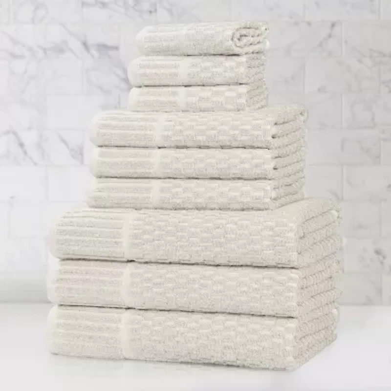 SUPERIOR® Juno Collection 9-pc. Quick Dry Solid Bath Towel Set