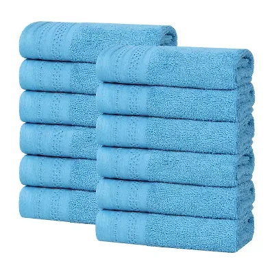 SUPERIOR® Honeycomb Collection | 100% Combed Cotton 12-pc. Quick Dry Washcloth