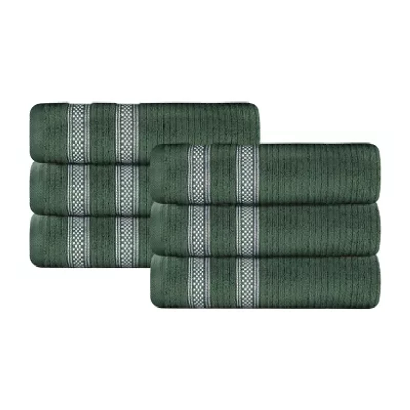 SUPERIOR® Brea Collection | 100% Cotton 6-pc. Solid Hand Towel