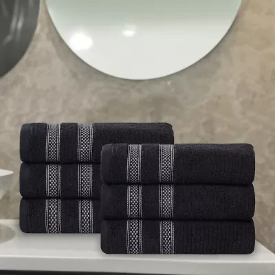 SUPERIOR® Brea Collection | 100% Cotton 6-pc. Solid Hand Towel