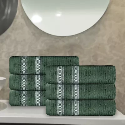 SUPERIOR® Brea Collection | 100% Cotton 6-pc. Solid Hand Towel