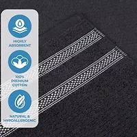 SUPERIOR® Brea Collection | 100% Cotton 6-pc. Solid Hand Towel