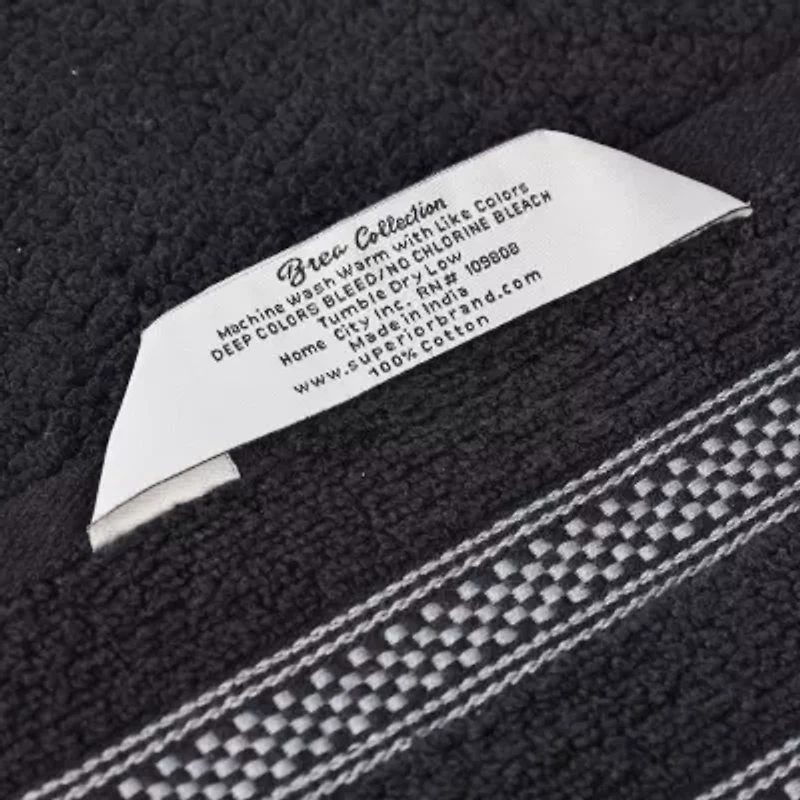 SUPERIOR® Brea Collection | 100% Cotton 6-pc. Solid Hand Towel