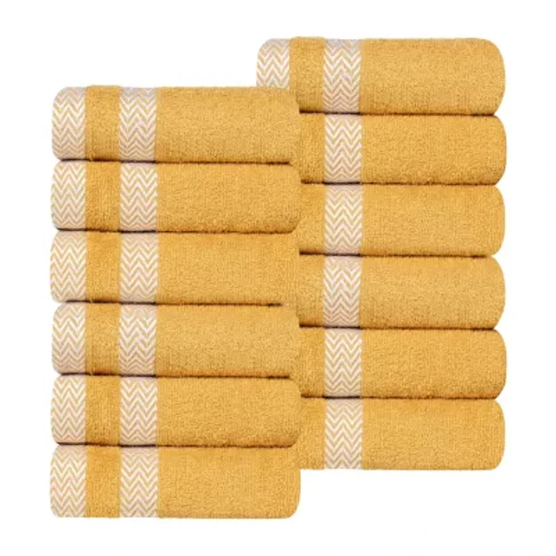 SUPERIOR® Hays Collection | 100% Cotton 12-pc. Quick Dry Washcloth