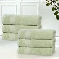 SUPERIOR® Belmont Collection | 100% Cotton 6-pc. Solid Hand Towel