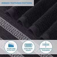 SUPERIOR® Brea Collection | 100% Cotton 12-pc. Quick Dry Washcloth