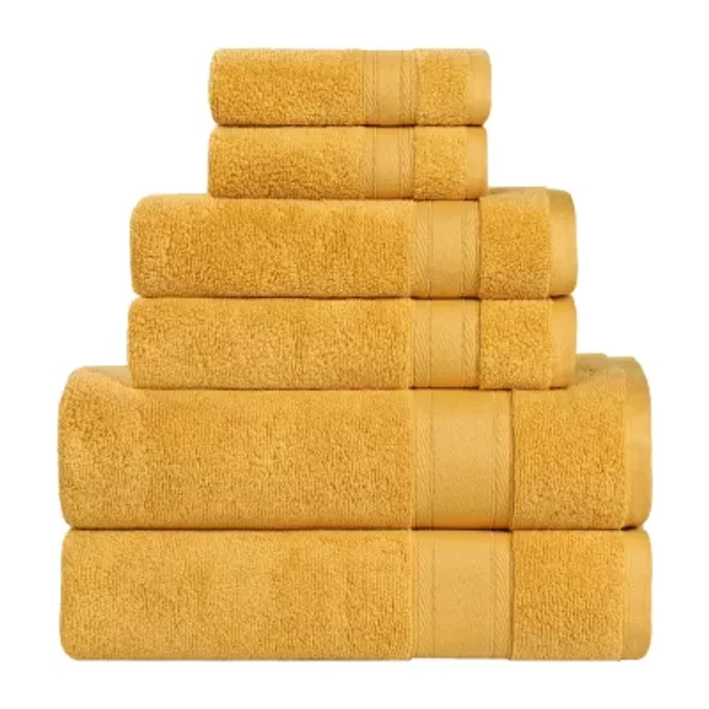 SUPERIOR® Belmont Collection | 100% Cotton 6-pc. Quick Dry Solid Bath Towel Set