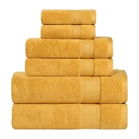 SUPERIOR® Belmont Collection | 100% Cotton 6-pc. Quick Dry Solid Bath Towel Set
