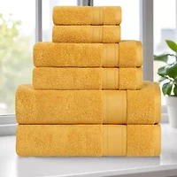 SUPERIOR® Belmont Collection | 100% Cotton 6-pc. Quick Dry Solid Bath Towel Set
