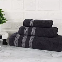 SUPERIOR® Brea Collection | 100% Cotton 3-pc. Quick Dry Solid Bath Towel Set