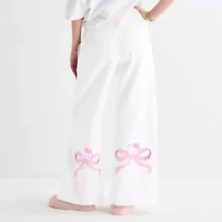 Grayson Threads, The Label Womens Juniors Straight Mid Rise Hello Kitty Pull-On Pant