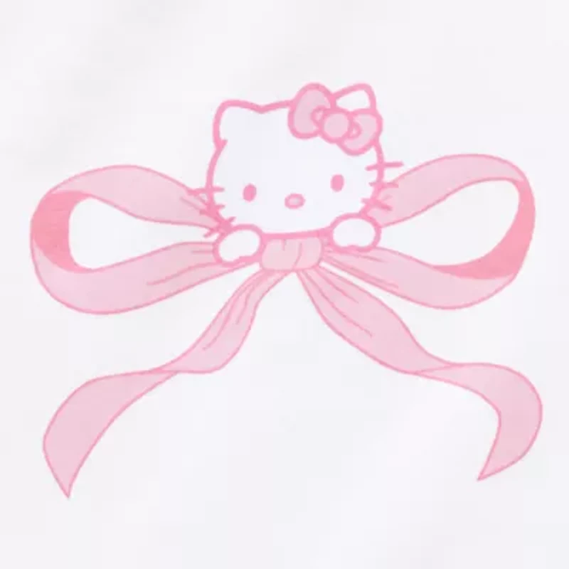 Grayson Threads, The Label Womens Juniors Straight Mid Rise Hello Kitty Pull-On Pant