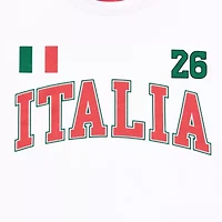 Grayson Threads, The Label Italia Ringer Tee Womens Juniors Crew Neck Short Sleeve Fitted Graphic T-Shirt