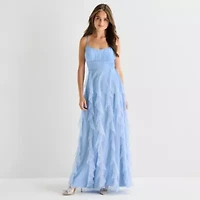 Radiante Couture Womens Juniors Sleeveless A-Line Dress