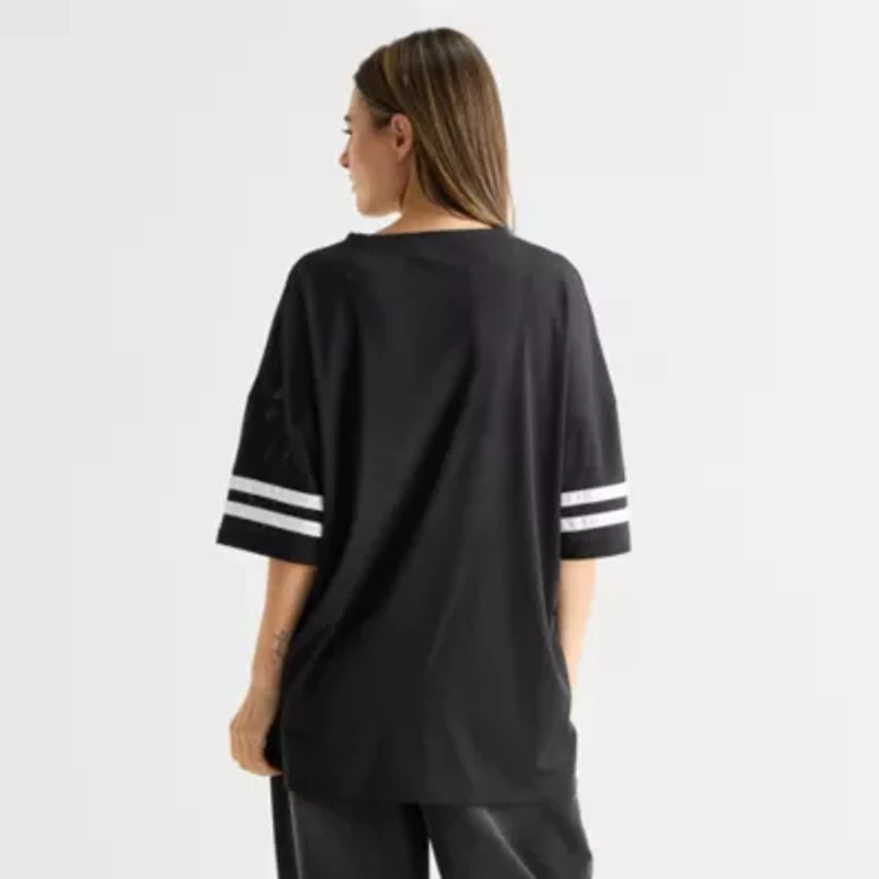 Forever 21 Womens Juniors V Neck Short Sleeve Jersey