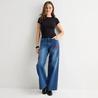 Forever 21 Womens Juniors Low Rise Relaxed Fit Jean