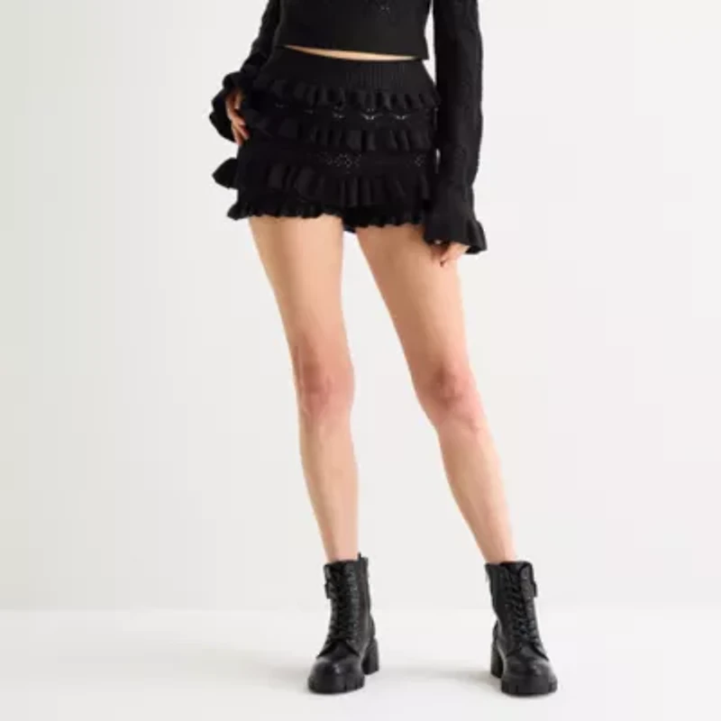 Forever 21 Juniors Womens Mid Rise Pull-On Short