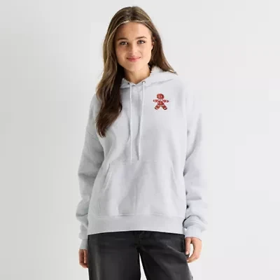 Forever 21 Juniors Womens Hooded Long Sleeve Pullover Sweater