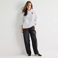 Forever 21 Juniors Womens Hooded Long Sleeve Pullover Sweater