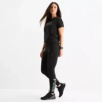 PUMA Womens Mid Rise Knit 28" Active Full Length Leggings