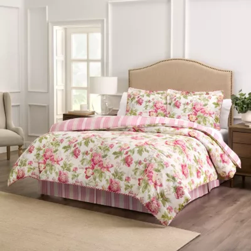 Waverly Forever Peony 4-pc. Comforter Set