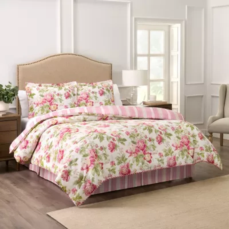 Waverly Forever Peony 4pc 4-pc. Comforter Set