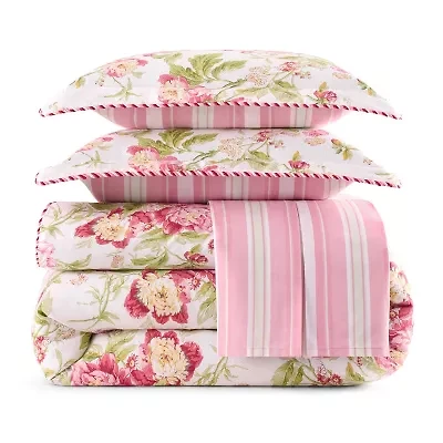Waverly Forever Peony 4pc 4-pc. Comforter Set
