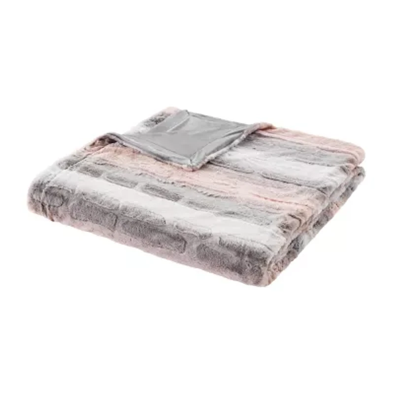 Madison Park Marselle Faux Fur Blanket